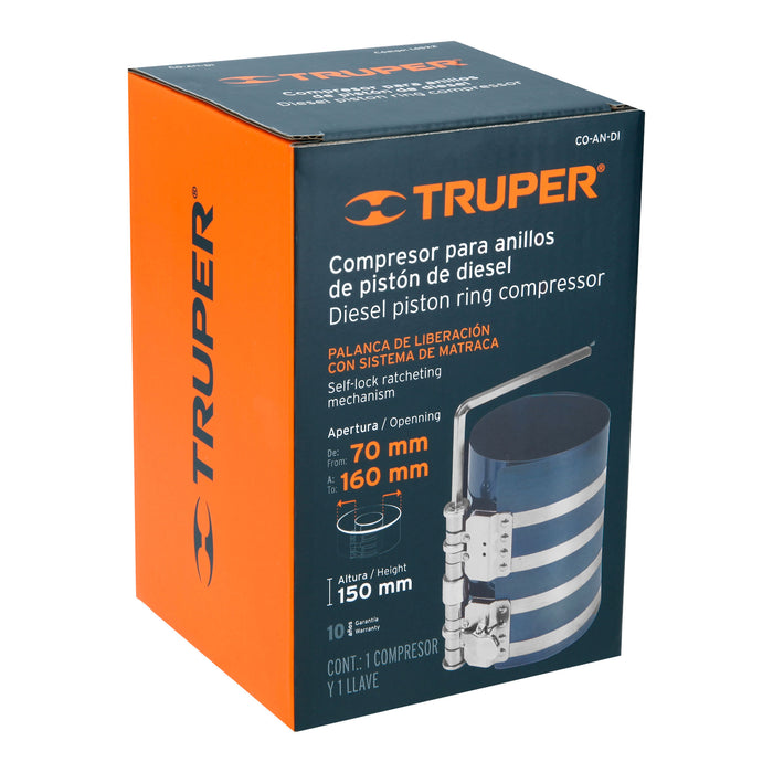 Compresor para anillos diesel, Truper 14522 CO-AN-DI