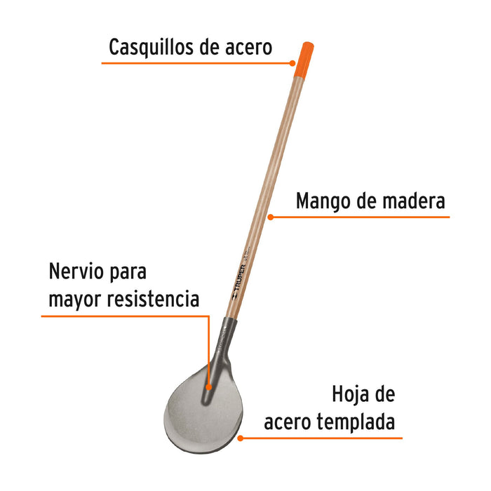 Coa afilada de usos múltiples, mango de madera 43', Truper 10896 CO-F