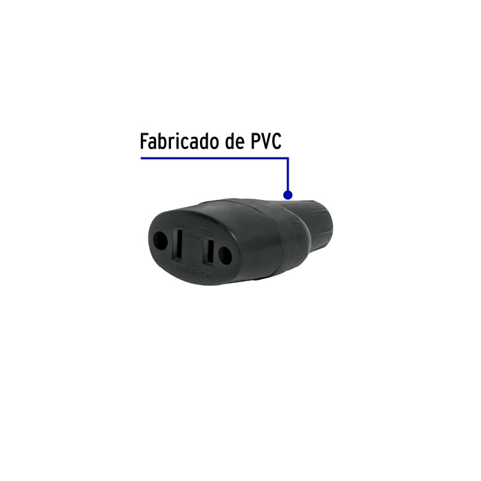 2 Contactos de PVC, Volteck 46123 CO-H