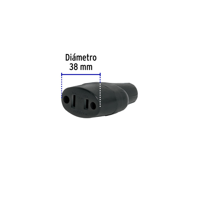 2 Contactos de PVC, Volteck 46123 CO-H
