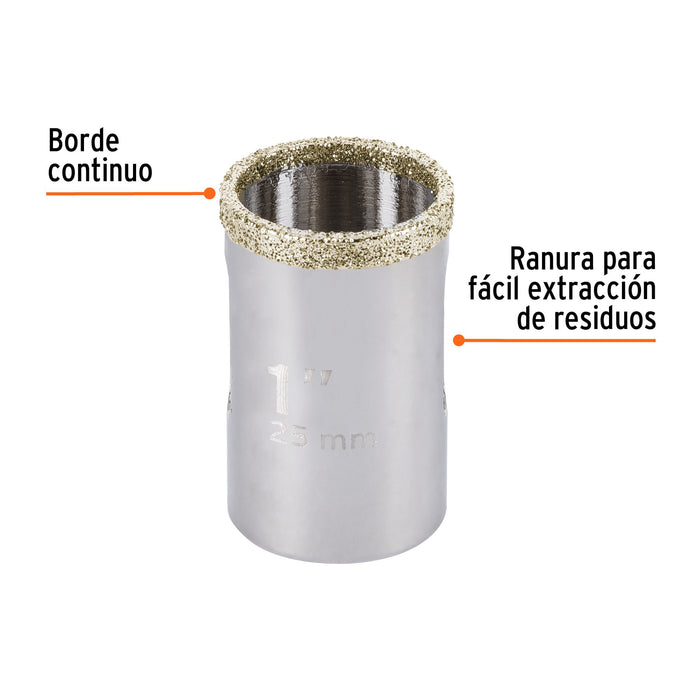 Brocasierra diamante 1' borde continuo, Truper 17126 COAZ-1
