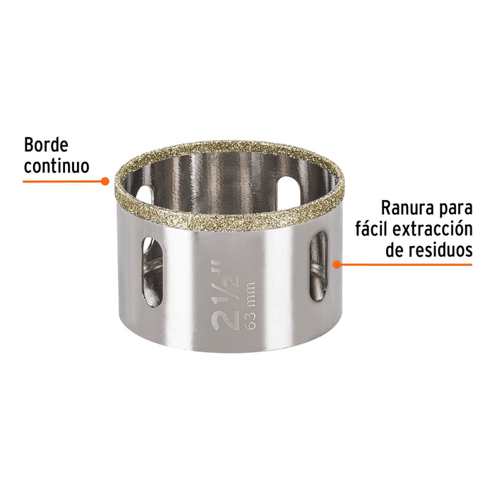 Brocasierra diamante 2' borde continuo, Truper 17132 COAZ-2