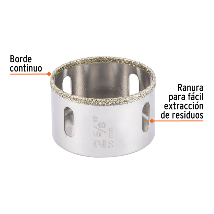 Brocasierra diamante 2' borde continuo, Truper 17132 COAZ-2