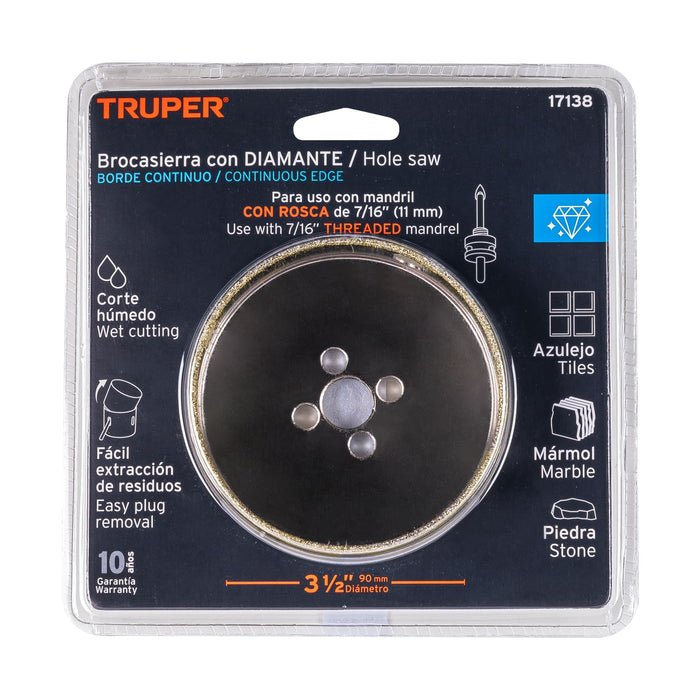 Brocasierra diamante 3' borde continuo, Truper 17136 COAZ-3