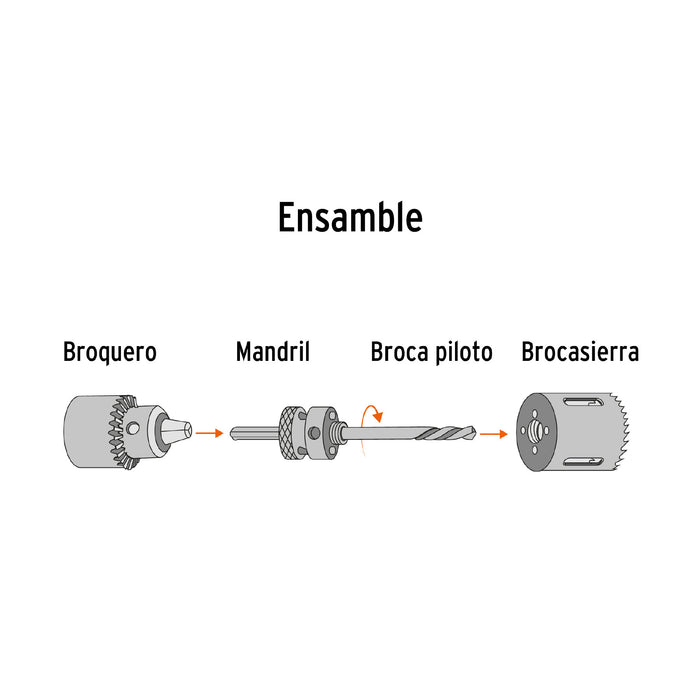 Brocasierra bimetálica 4-1/4', Truper Expert 14728