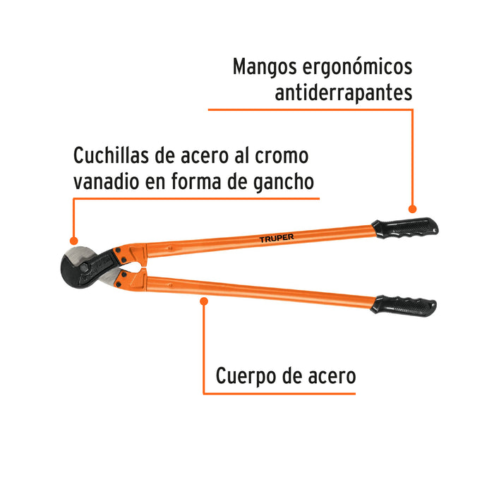 Cortador de 32' de cable y alambre, Truper 101099 COC-32