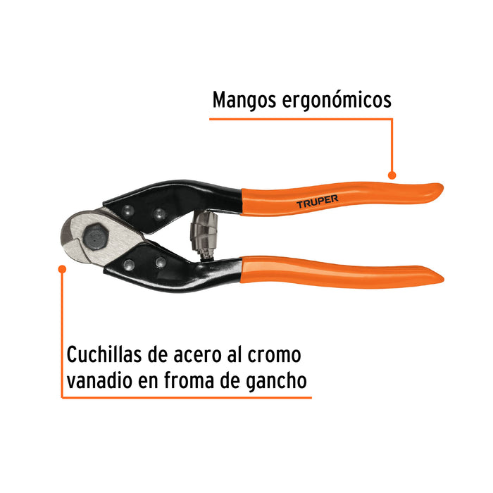 Cortador de 8' de cable y alambre, Truper 101097 COC-8