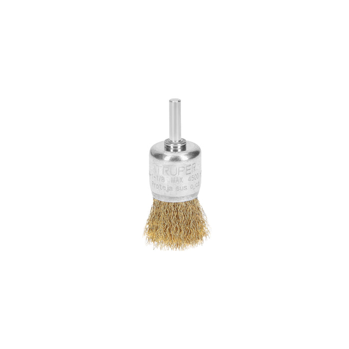 Carda de copa 1-1/8' alambre grueso para taladro, Truper Código: 11596