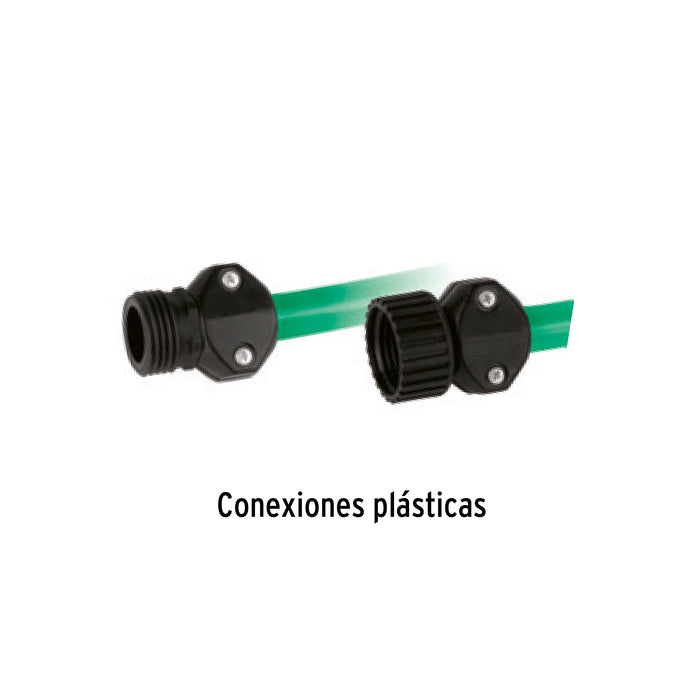 Combo manguera MAN-15X1/2RE y portamanguera GAN-MA, Truper 10883 COMBO-201