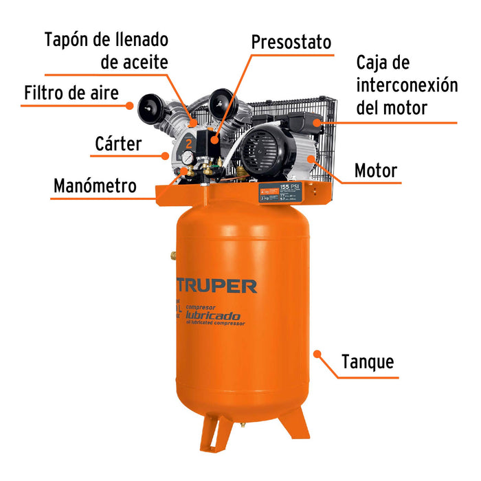 Compresor de aire 12 V portátil, para auto, incluye maletín 19999 COMP-12