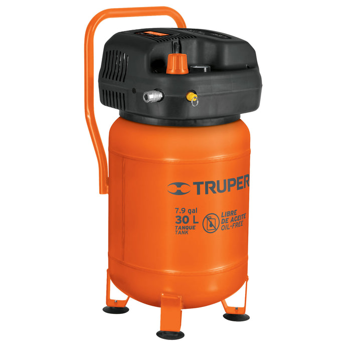 Compresor libre de aceite compacto 30L, 3HP 127V Truper 13836 COMP-30S