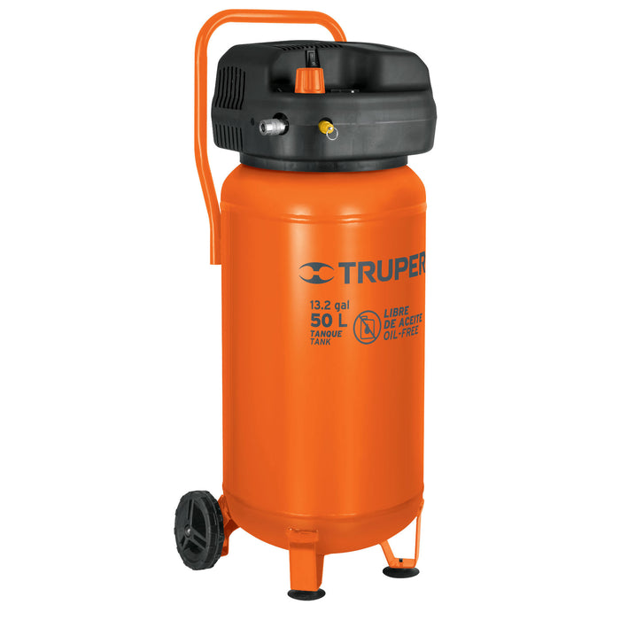 Compresor libre de aceite compacto 50L, 3HP 127V Truper 13847 COMP-50S