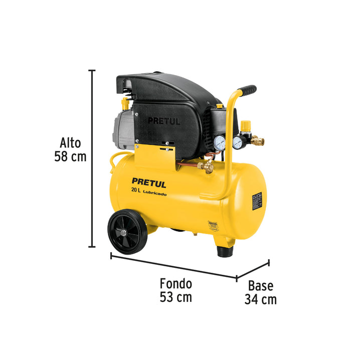 Kit Compresor 20L 2½HP y accesorios 27106 COMP-KIT20P2