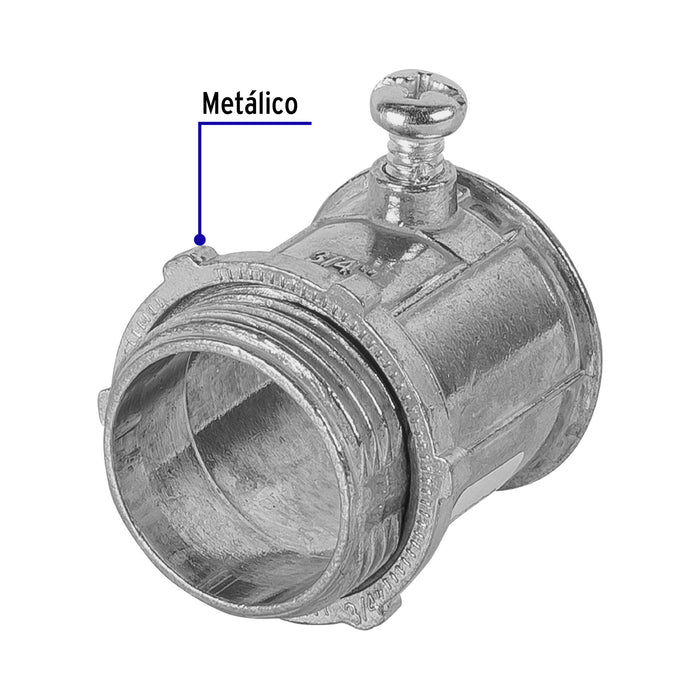 Conector conduit 3/4', Volteck 46951