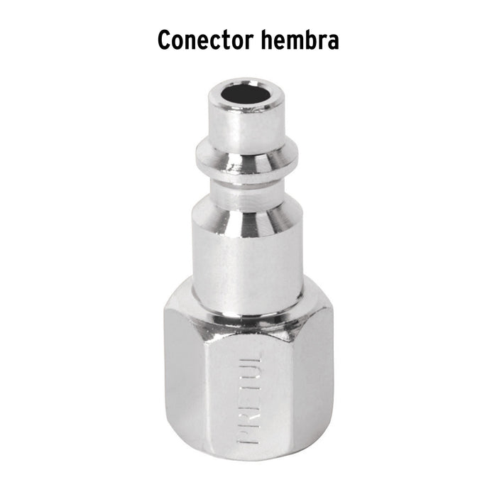 Conector rápido, tipo M, cuerda 1/4 NPT, hembra Pretul 27022