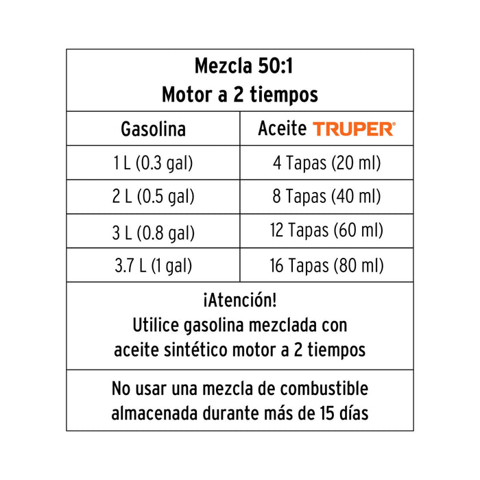 Cortasetos con motor a gasolina 26 cc, profesional, Truper 12251 COS-26X