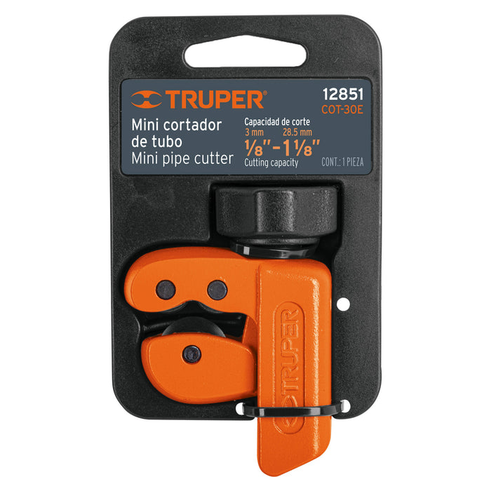 Mini cortador de tubo de cobre 1/8' a 1-1/8' cuchilla 18 mm 12851 COT-30E