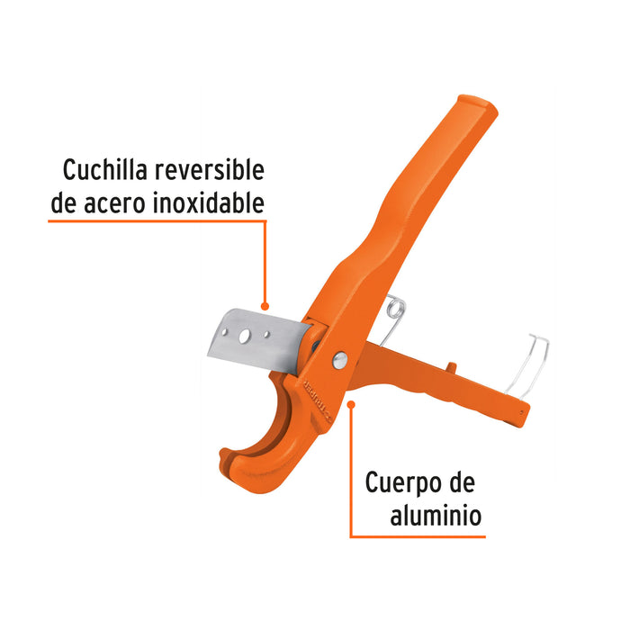 Cortador de tubo de plástico, capacidad corte 3/4', Truper 12857 COT-PPR