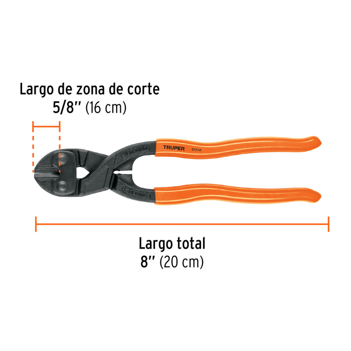Cortapernos profesional de 8', Truper 103114 CP-8X