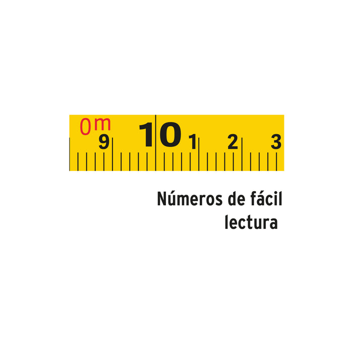 Cinta larga 50 m metálica, tipo cruceta, Truper 12649 CRUCE-50