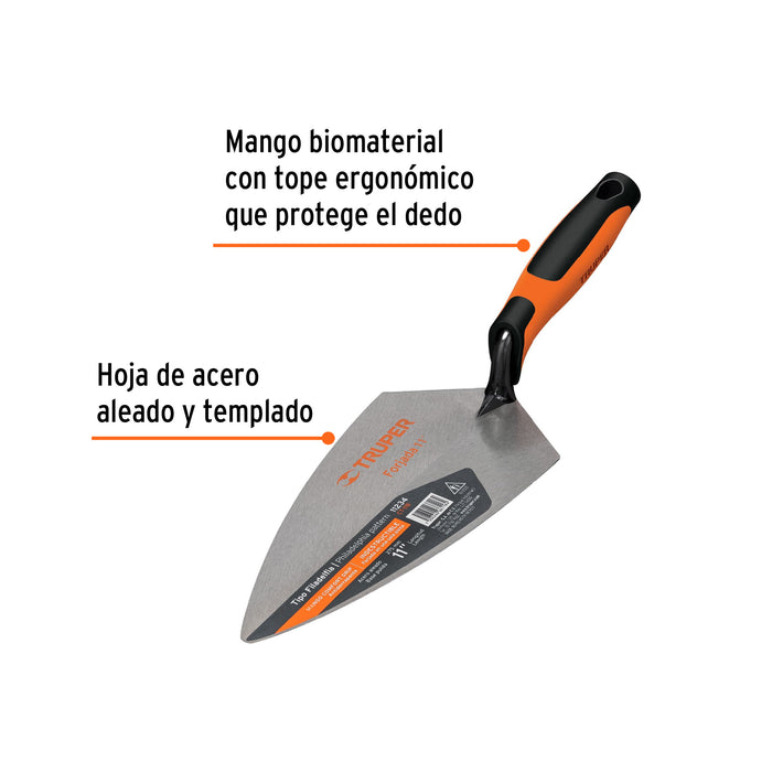 Cuchara p/ albañil 11' forjada tipo Filadelfia, Comfort Grip 11234 CT-11B