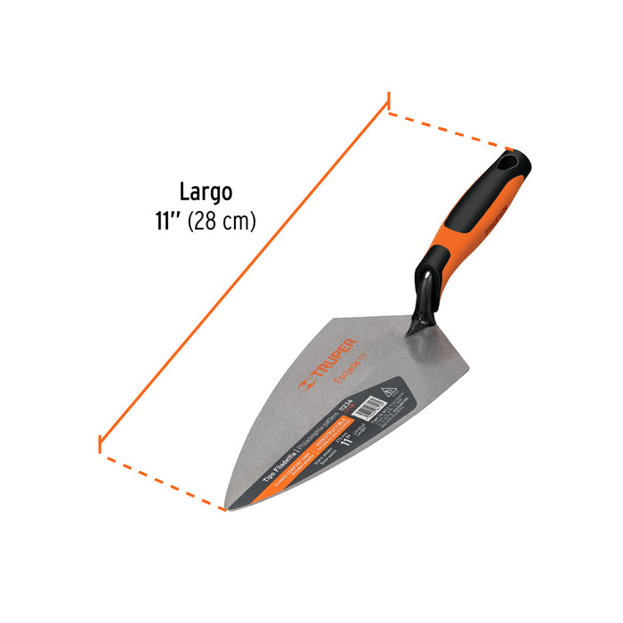 Cuchara para albañil 11' forjada tipo Filadelfia, Truper 12993 CT-11