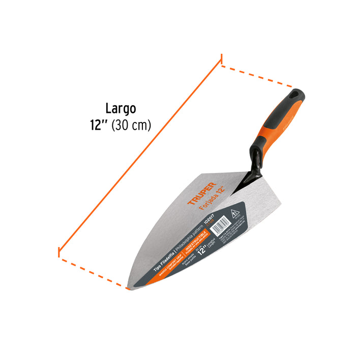 Cuchara p/ albañil 12' forjada tipo Filadelfia, Comfort Grip 102617 CT-12B