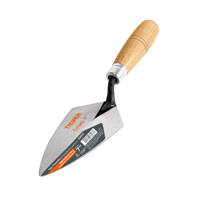 Cuchara para albañil 7' forjada tipo Filadelfia, Truper 102614 CT-7