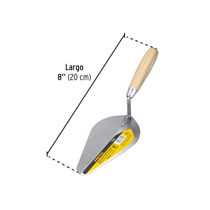 Cuchara para albañil 8' tipo centroamericana, Pretul 20543 CT-8PC