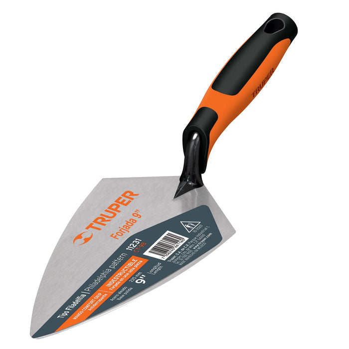 Cuchara p/ albañil 9' forjada tipo Filadelfia, Comfort Grip 11231 CT-9B