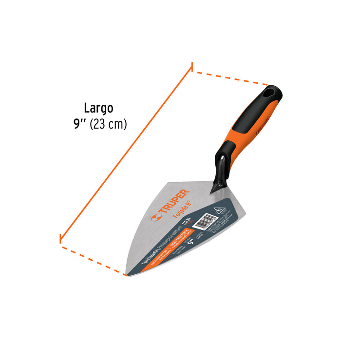 Cuchara p/ albañil 9' forjada tipo Filadelfia, Comfort Grip 11231 CT-9B