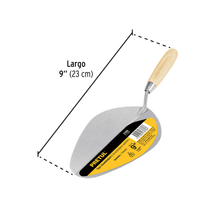 Cuchara para albañil 9' tipo Guadalajara, Pretul 21056 CT-9GP