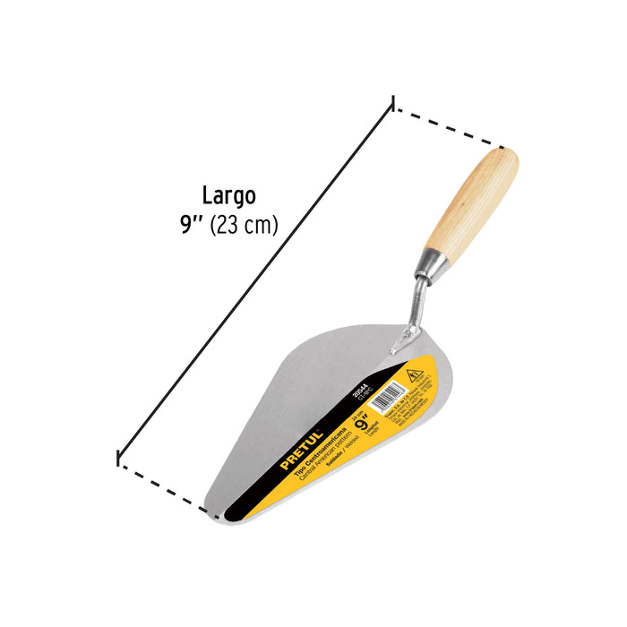 Cuchara para albañil 9' tipo Filadelfia, Pretul 21053 CT-9P