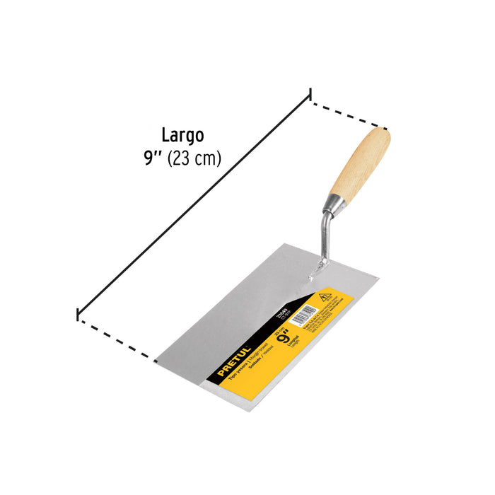 Cuchara para albañil 9' yesera, Pretul 21049 CT-9YP