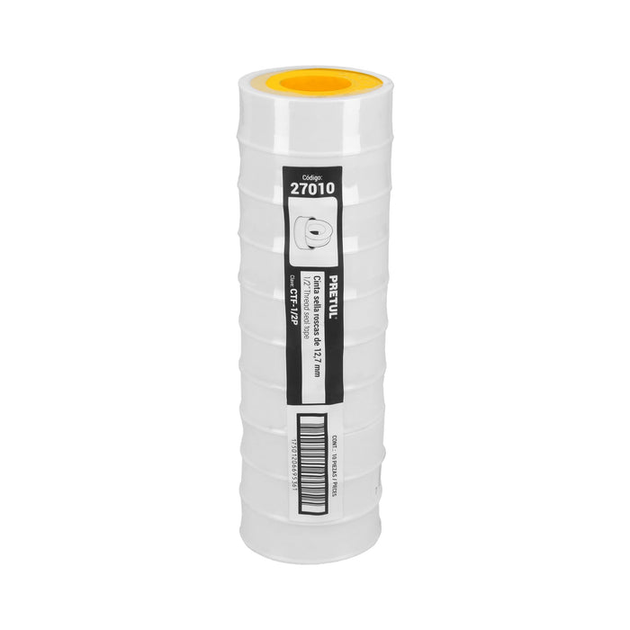 Cinta sella roscas 1/2' X 7 m de largo, Pretul 27010