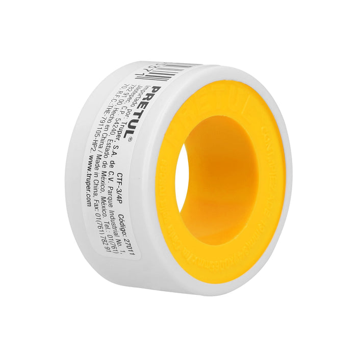 Cinta sella roscas 3/4' X 7 m de largo, Pretul 27011