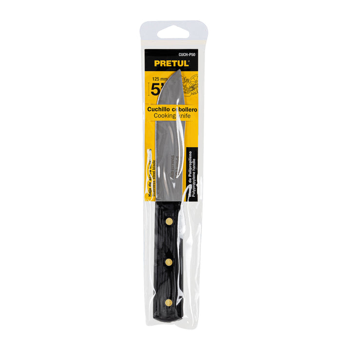 Cuchillo cebollero 5' mango de polipropileno, Pretul 23084 CUCH-P50