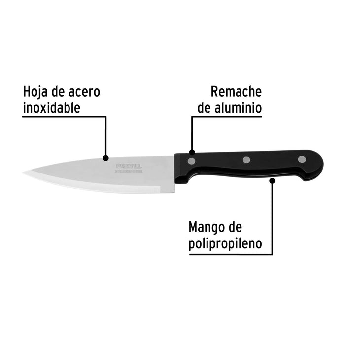 Cuchillo de chef 5' mango de polipropileno, Pretul 23088