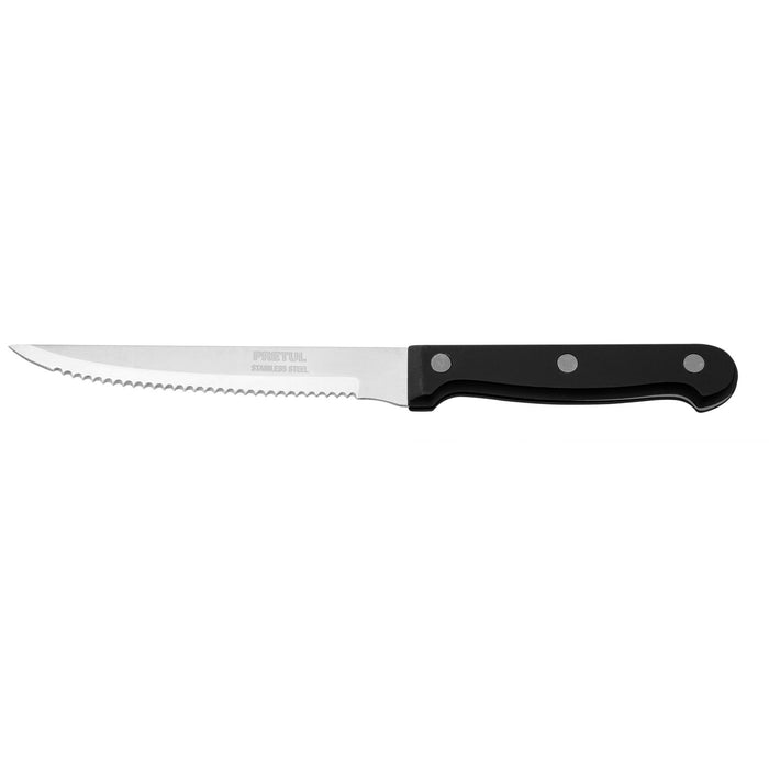 Cuchillo con sierra para asado 5' mango de plástico, Pretul 23092 CUCH-P52
