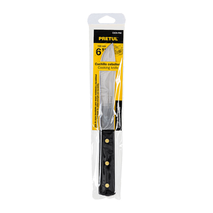 Cuchillo cebollero 6' mango de polipropileno, Pretul 23085 CUCH-P60
