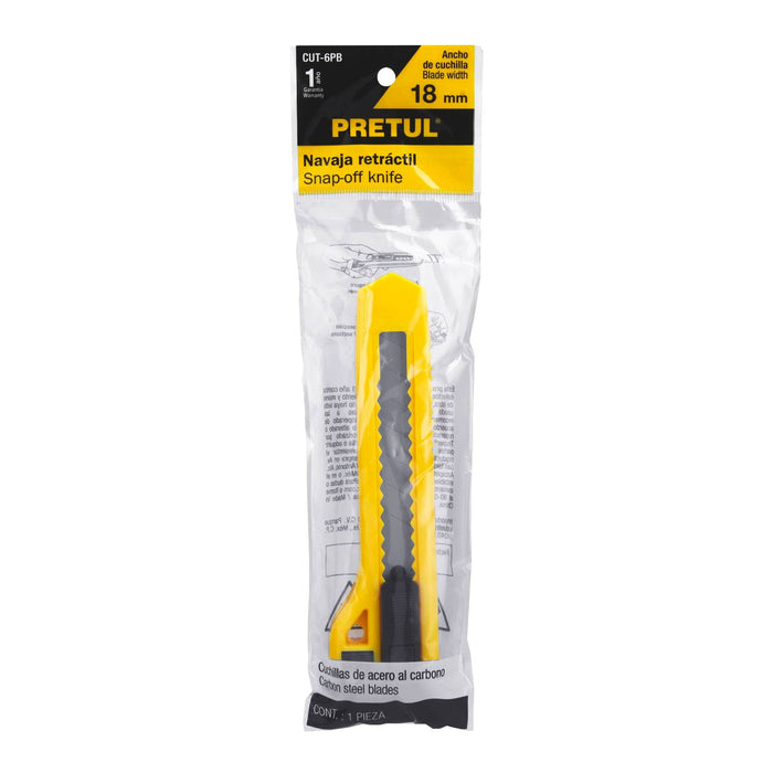Cutter 18 mm plástico, Pretul 22405
