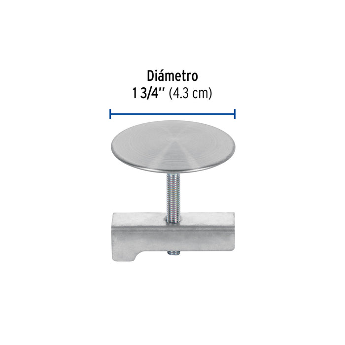 Cubretaladro de acero inoxidable 1-3/4' satín, Foset 49596