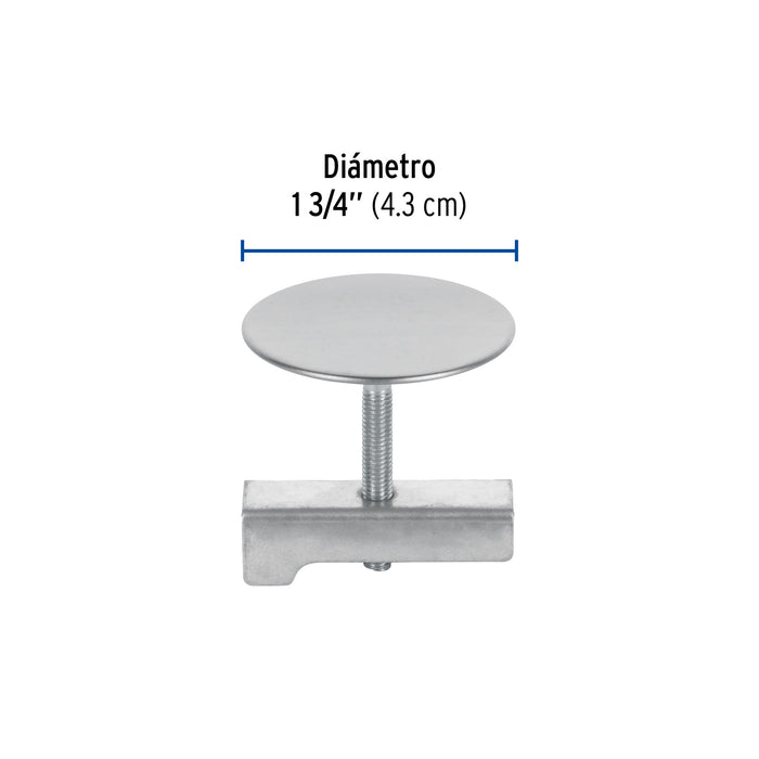 Cubretaladro de acero inoxidable 1-3/4' cromo, Foset 49595