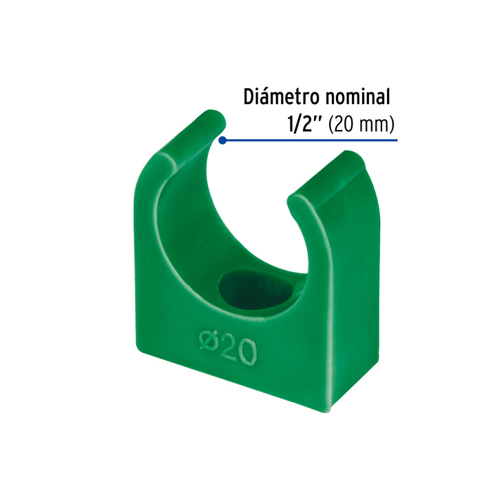Abrazadera PPR,  1/2', tipo U, Foset 46795 CV-101