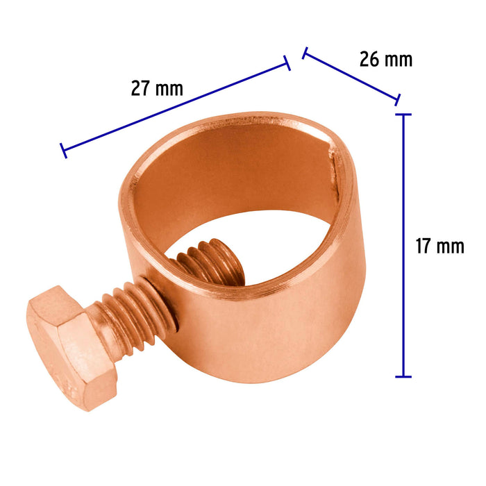 Conector para varilla a tierra, Volteck 46125