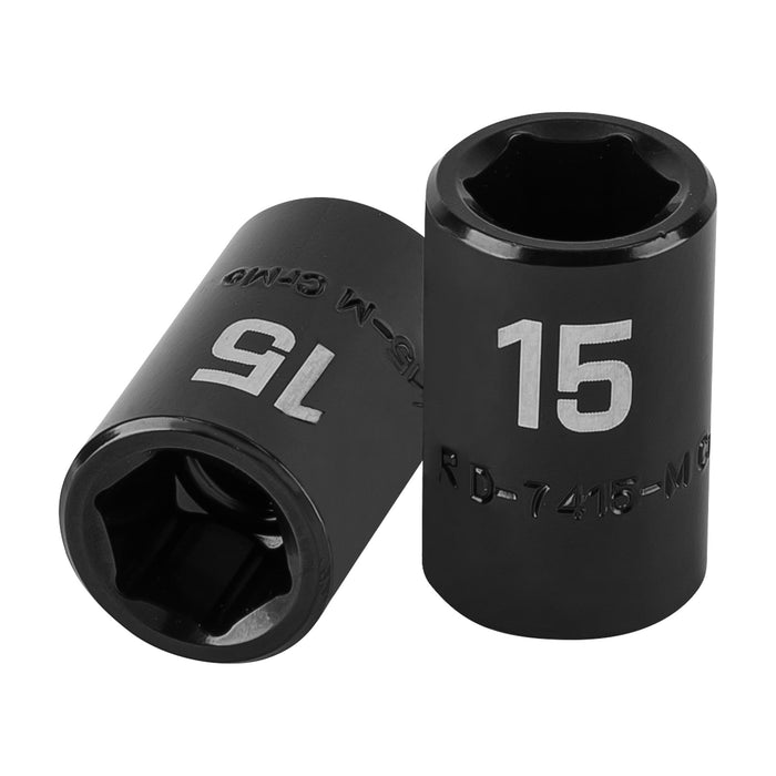 Dado cuadro 1/2' de impacto 6 puntas de 15 mm, Truper 12415 D-7415-M