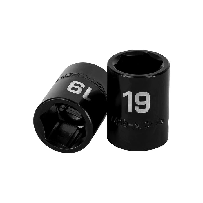 Dado cuadro 1/2' de impacto 6 puntas de 19 mm, Truper 12419 D-7419-M