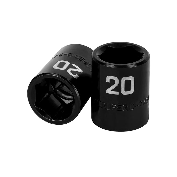 Dado cuadro 1/2' de impacto 6 puntas de 20 mm, Truper 12420 D-7420-M