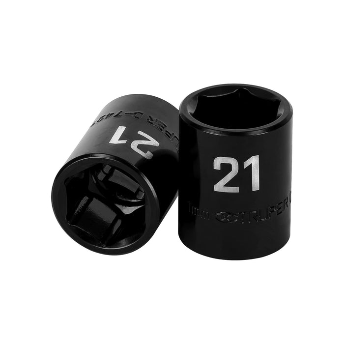 Dado cuadro 1/2' de impacto 6 puntas de 21 mm, Truper 12421 D-7421-M