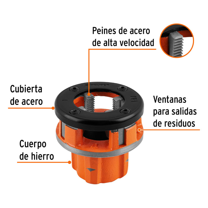 Dado 1' para tarrajas TA-850 y TA-851, Truper 13078 D-850-1